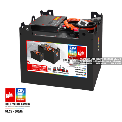 Bình điện lithium xe reach truck HGL 51.2V-560Ah